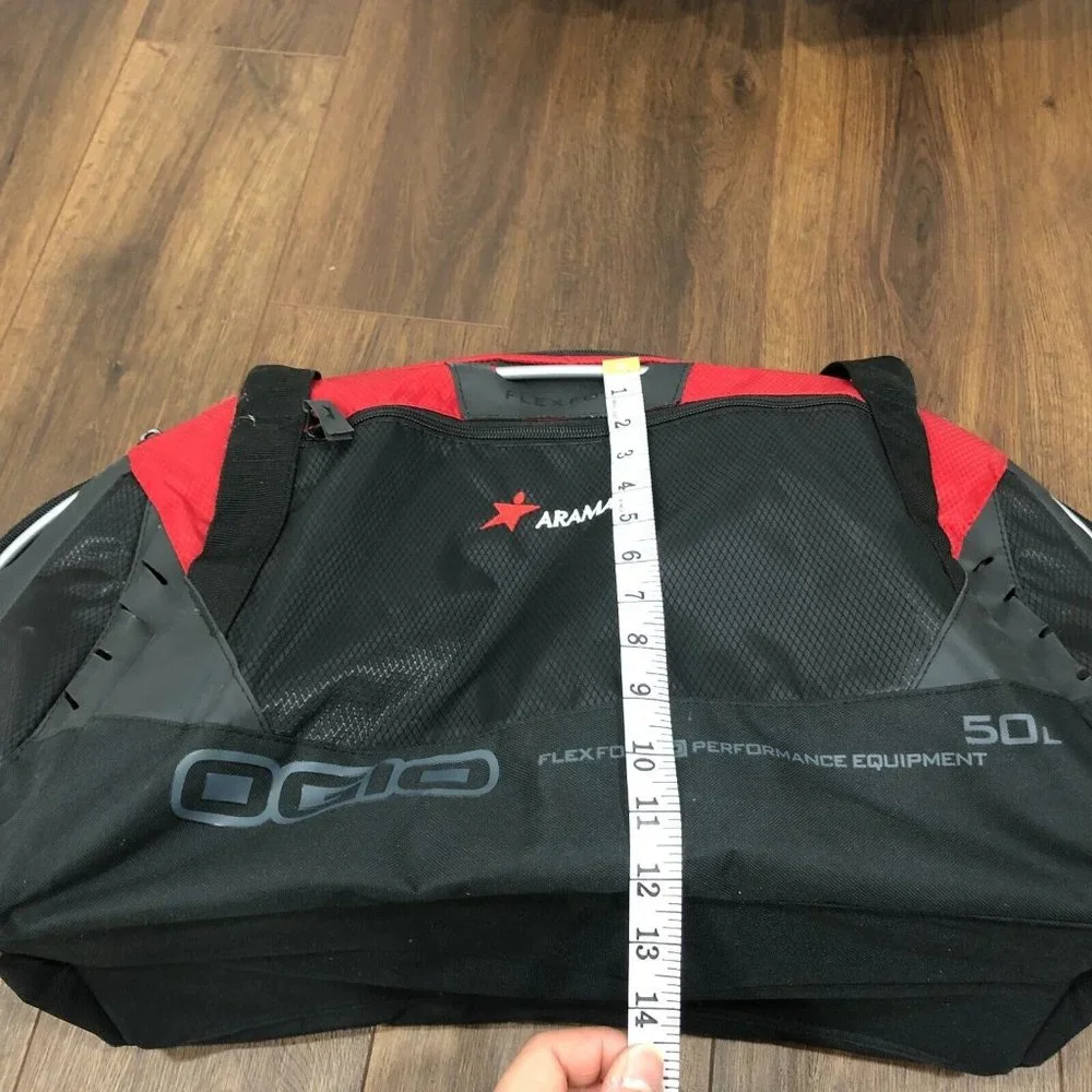 OGIO Athletics Travel Red Black Duffle Bag Flex Form Performance Equipment 50L